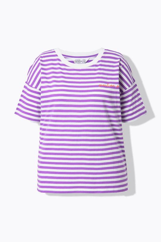 Striped City Embroidered Short Sleeve Tee