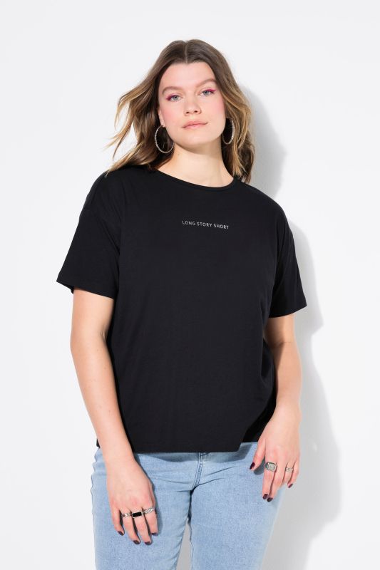 Long Story Short Embroidered Short Sleeve Tee