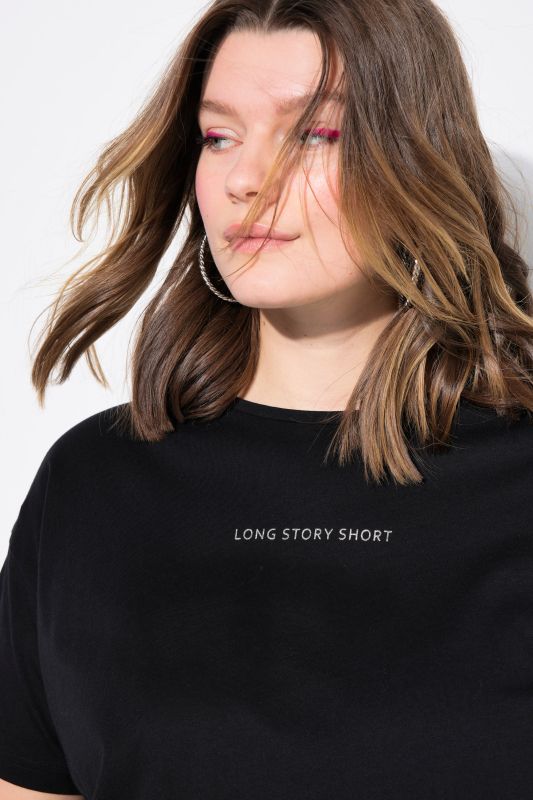 Long Story Short Embroidered Short Sleeve Tee