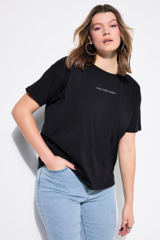 Long Story Short Embroidered Short Sleeve Tee