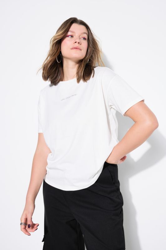 Long Story Short Embroidered Short Sleeve Tee