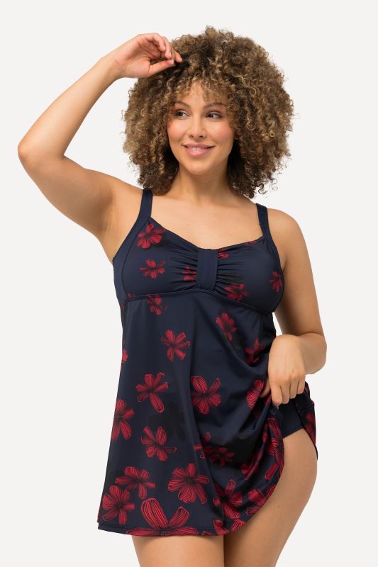 Floral Print Skirted Swimsuit
