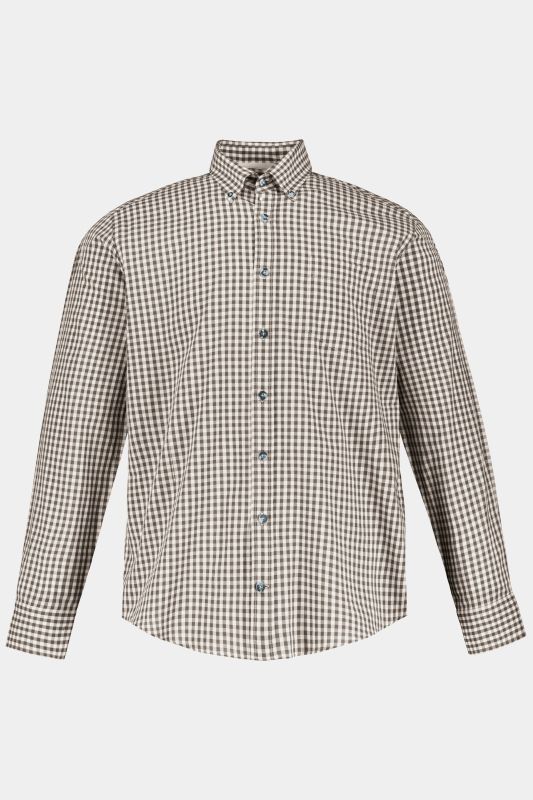 Long Sleeve Check Print Traditional Shirt