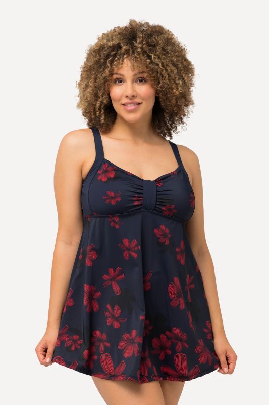 Floral Print Skirted Swimsuit