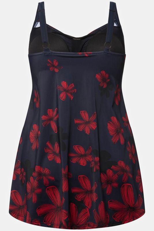Floral Print Skirted Swimsuit