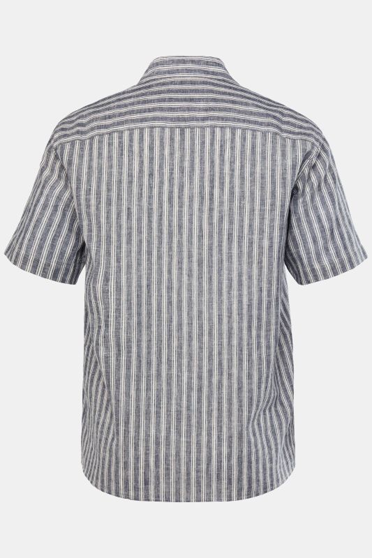 STHUGE linen blend striped shirt
