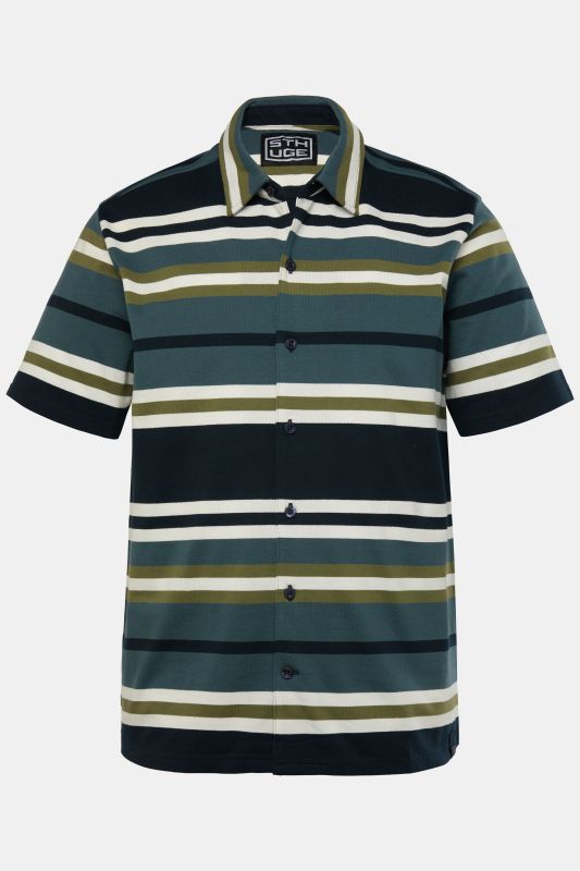 STHUGE piqué striped shirt
