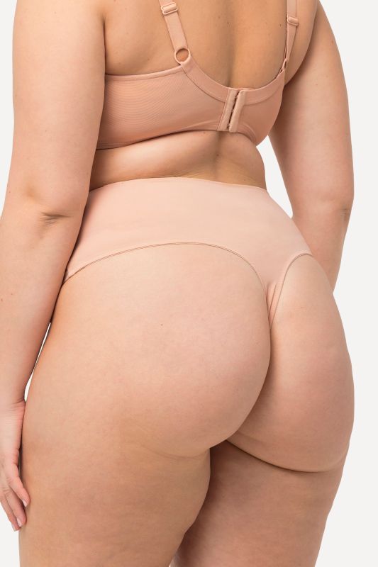 Lace Detail High Rise Thong