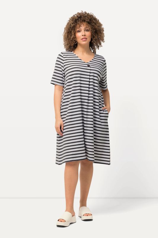 Striped Short Sleeve T-Shirt Dress