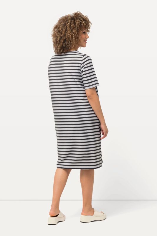 Striped Short Sleeve T-Shirt Dress