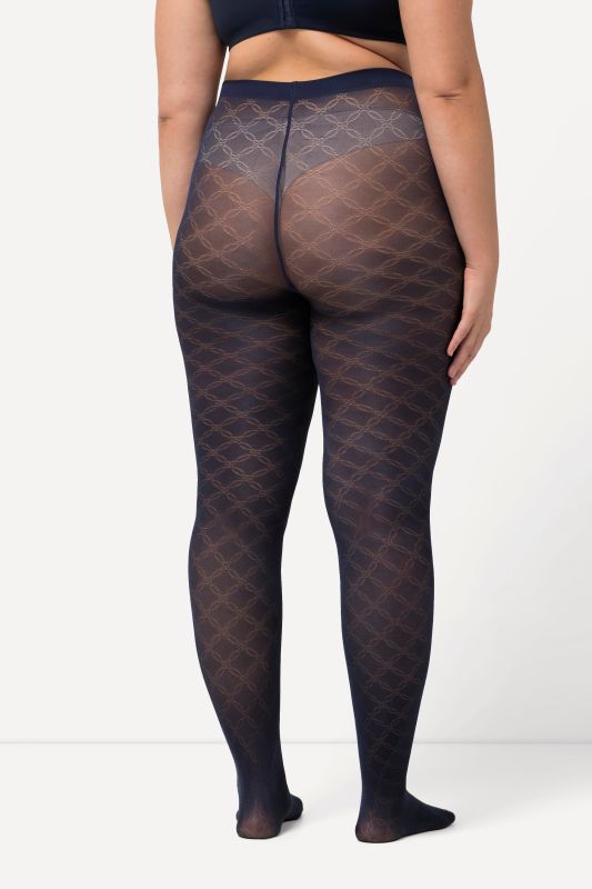 Sheer Argyle Stockings