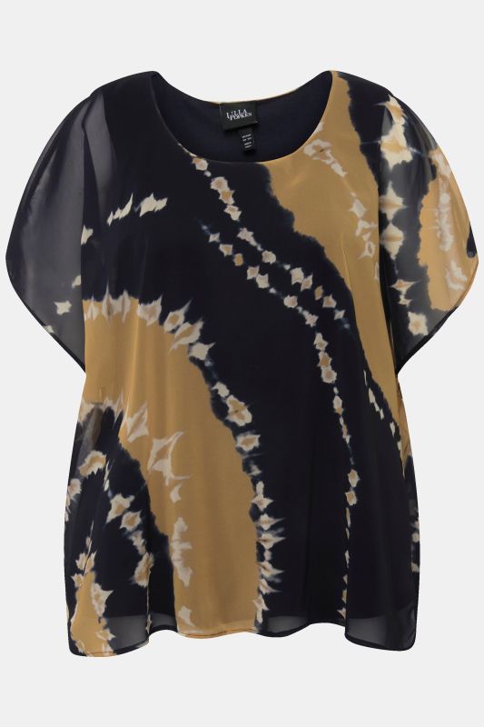 Layered Tie-Dye Blouse
