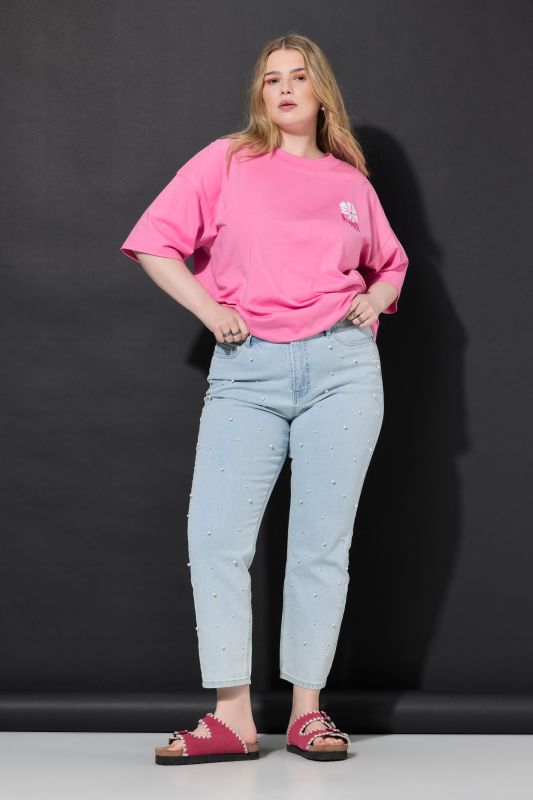 Mom Jeans with Pearls