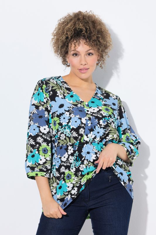 Dreamy Floral 3/4 Sleeve Blouse