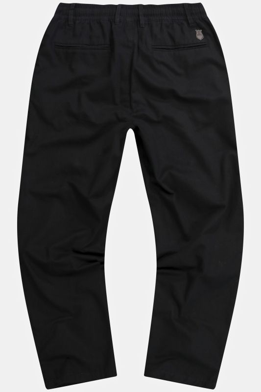 Linen-effect trousers