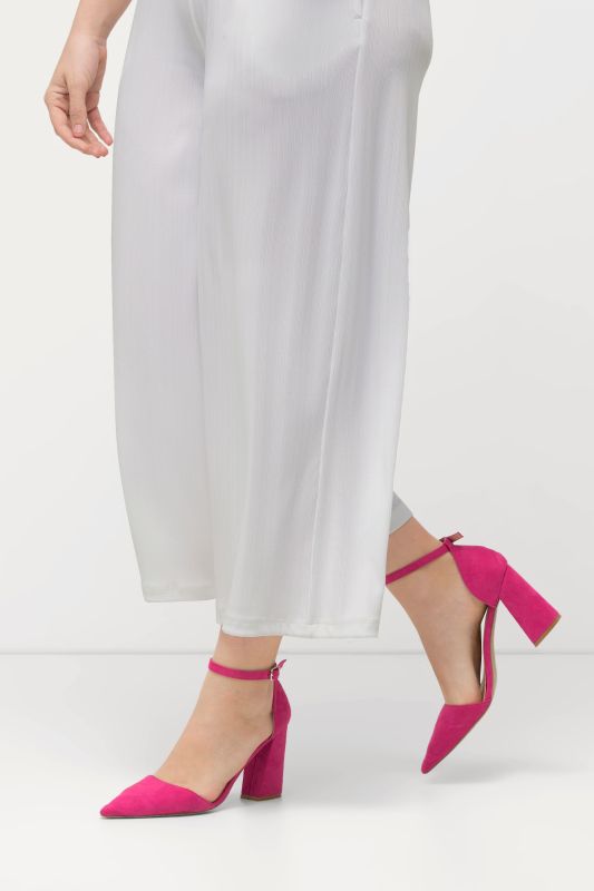 Textured Crepe Wide Leg Culottes