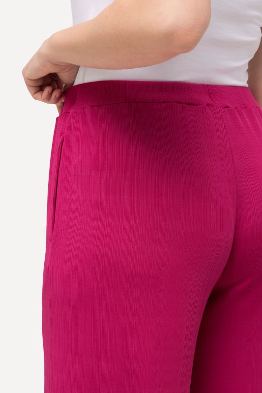 Textured Crepe Wide Leg Culottes