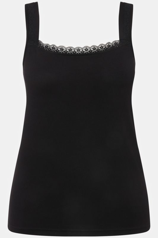 Lace Trimmed Sleeveless Undershirt