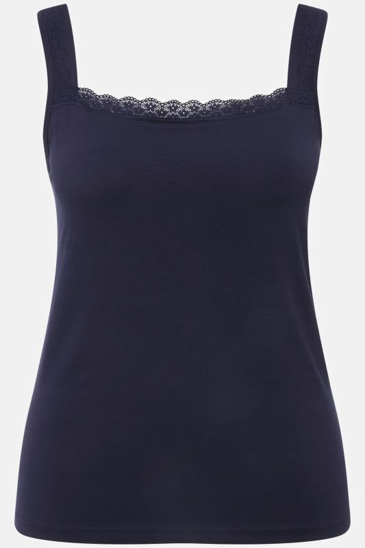 Lace Trimmed Sleeveless Undershirt