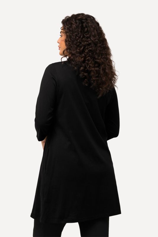 Criss Cross V-Neckline Swing Knit Tunic