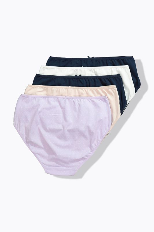 5 Pack Midi Brief- Polka Dot