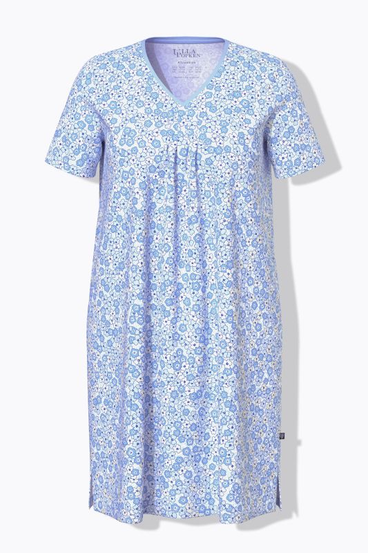 2 Pack Short Sleeve V-Neck Sleep Tees- Ditsy Floral