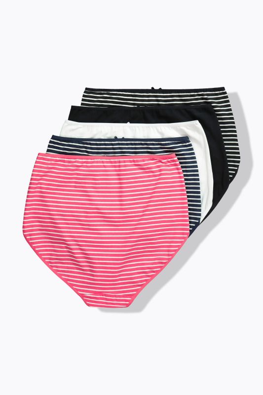 5 Pack Maxi Briefs- Stripes