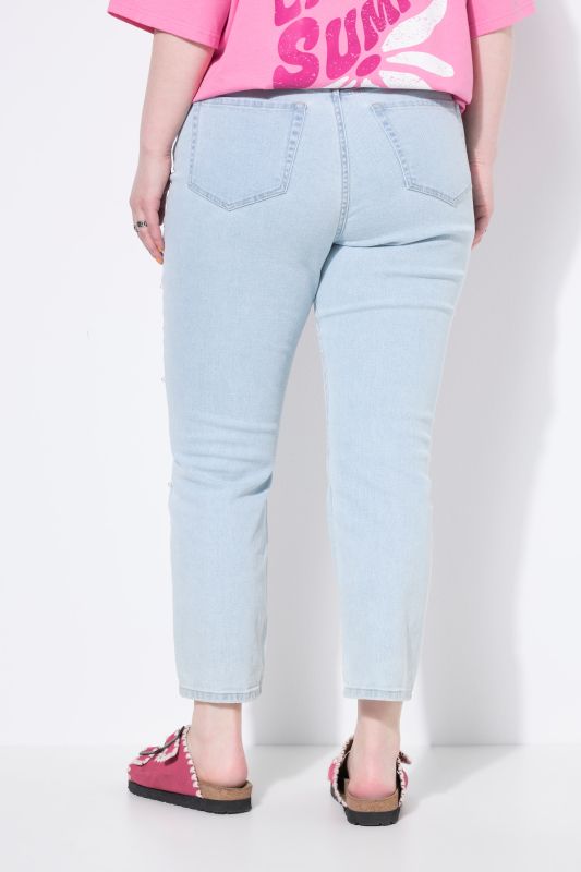 Mom Jeans with Pearls