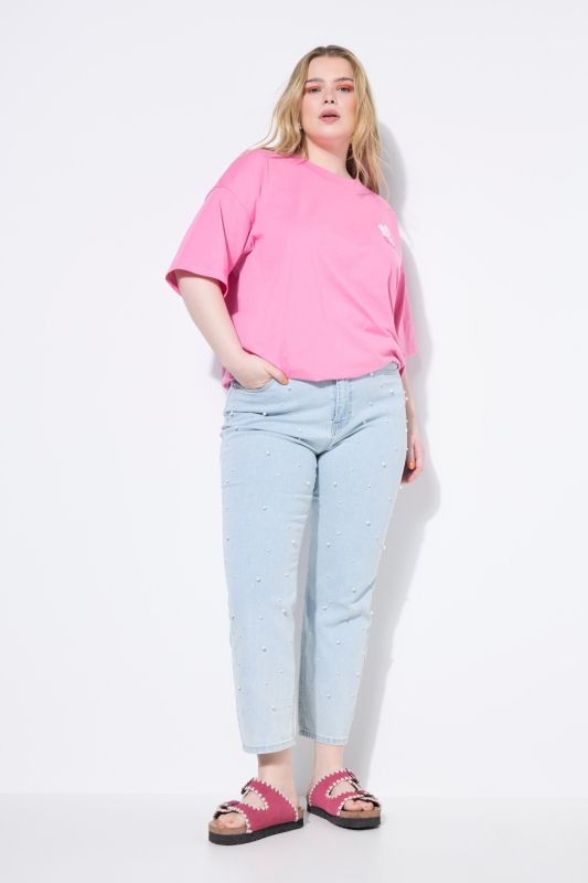 Mom Jeans with Pearls