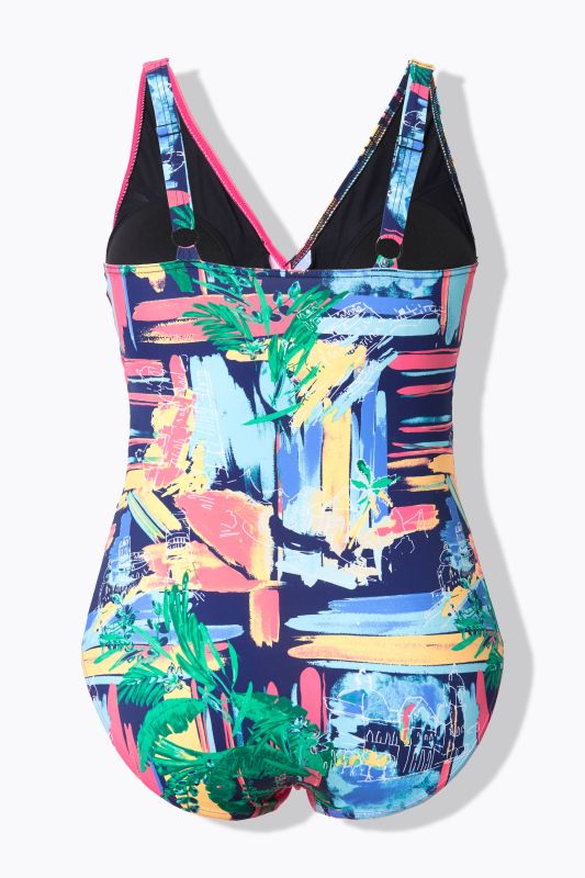 Dolce Vita Print Wrap Look One Piece Swimsuit