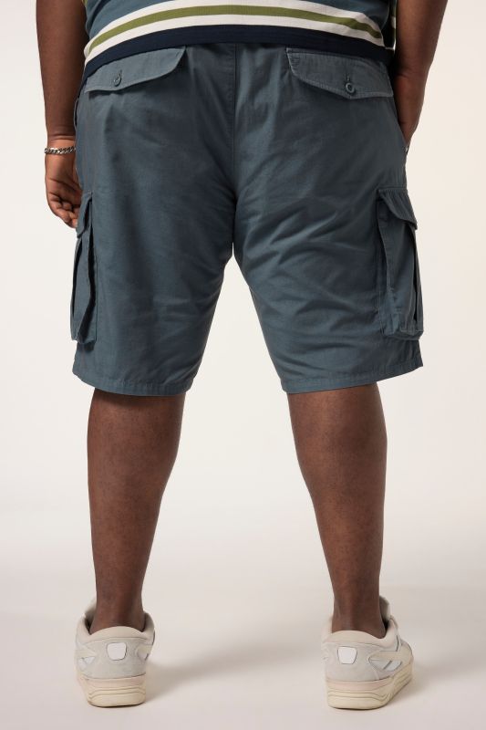 STHUGE cargo shorts, loose fit, ripstop, elasticated waistband, up to size 72