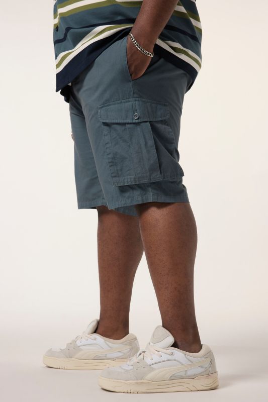 STHUGE cargo shorts, loose fit, ripstop, elasticated waistband, up to size 72