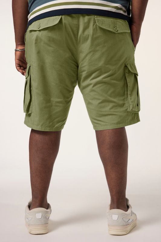 STHUGE cargo shorts, loose fit, ripstop, elasticated waistband, up to size 72