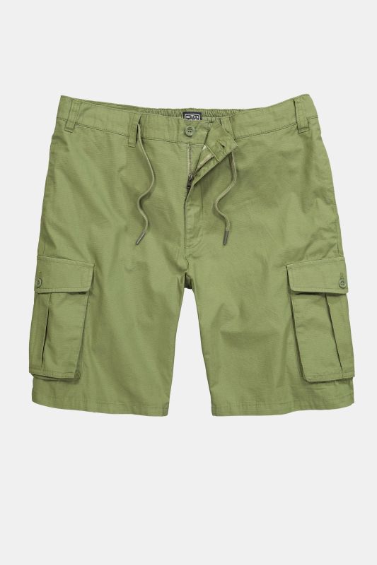 STHUGE cargo shorts, loose fit, ripstop, elasticated waistband, up to size 72