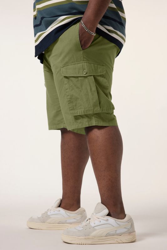 STHUGE cargo shorts, loose fit, ripstop, elasticated waistband, up to size 72