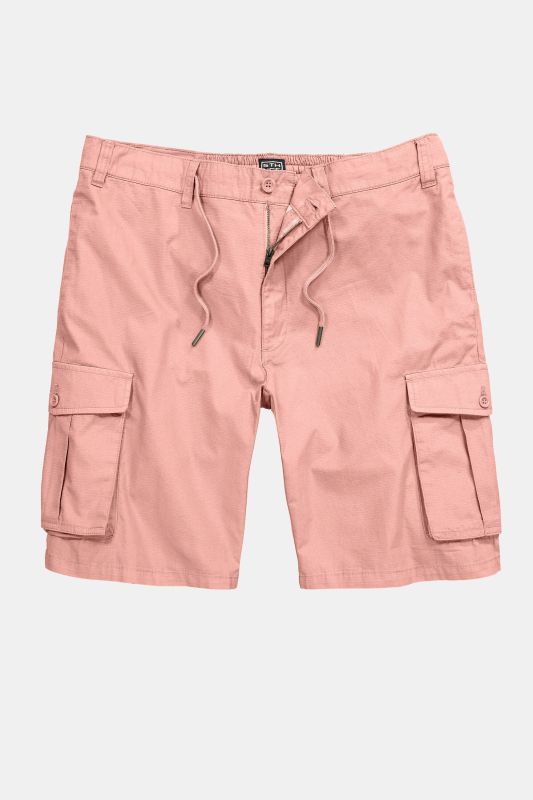 STHUGE cargo shorts, loose fit, ripstop, elasticated waistband, up to size 72