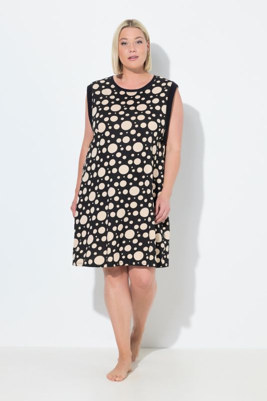 Printed Sleeveless Nightgown