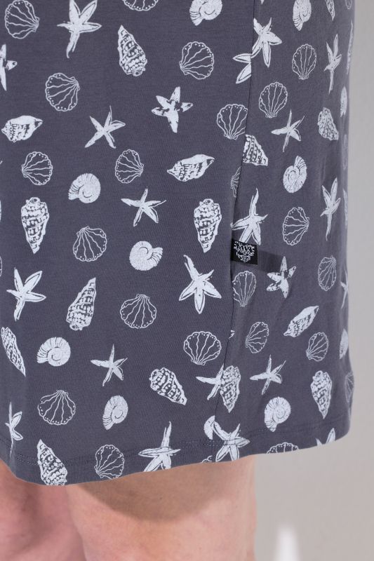 Printed Sleeveless Nightgown