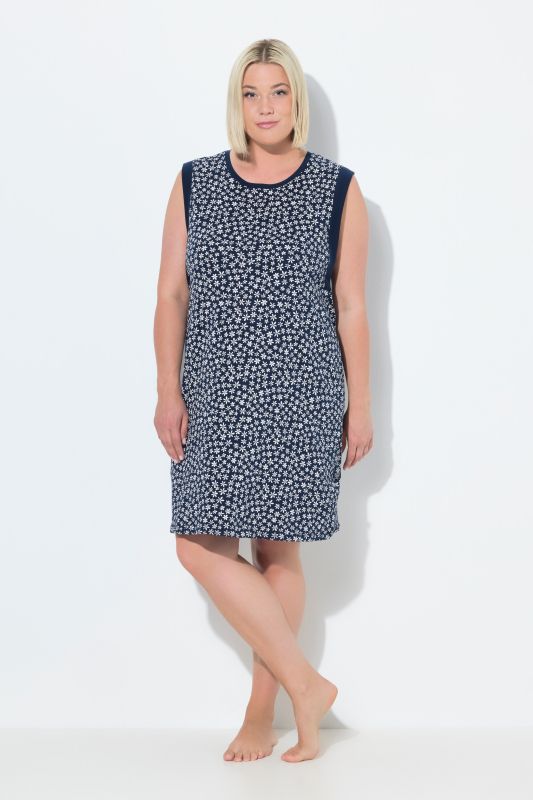 Printed Sleeveless Nightgown