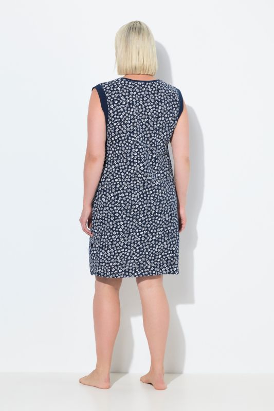 Printed Sleeveless Nightgown