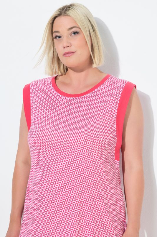 Printed Sleeveless Nightgown
