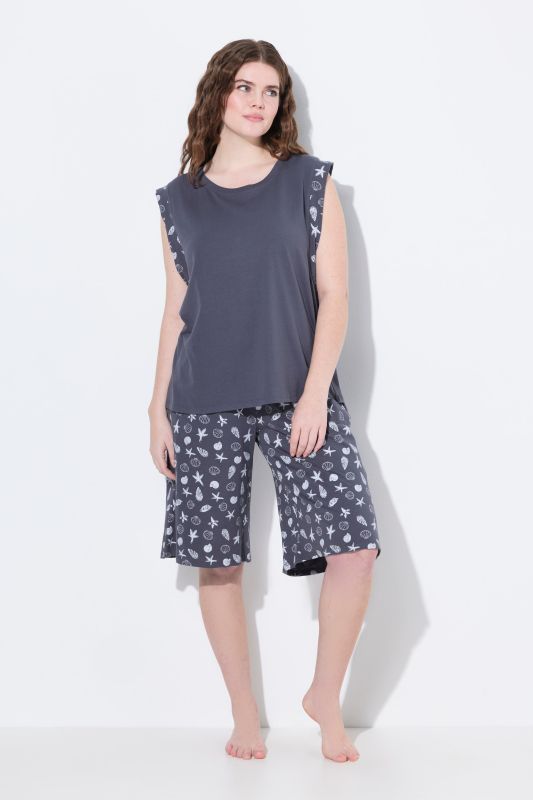 Printed Two Piece Shorty Pajama Set