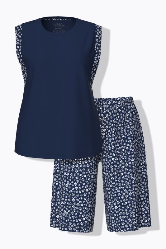 Printed Two Piece Shorty Pajama Set