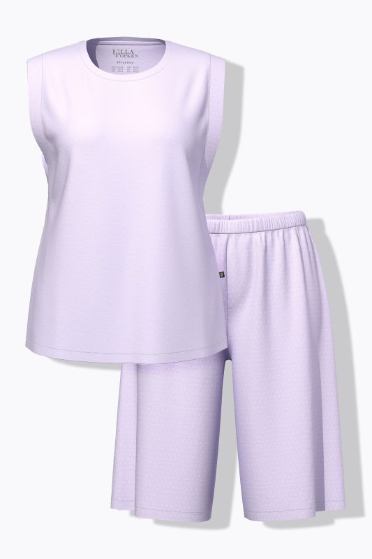 Printed Two Piece Shorty Pajama Set