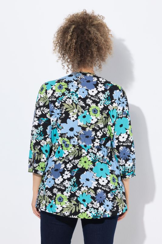 Dreamy Floral 3/4 Sleeve Blouse