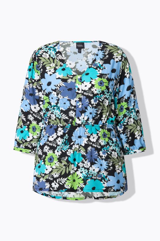 Dreamy Floral 3/4 Sleeve Blouse
