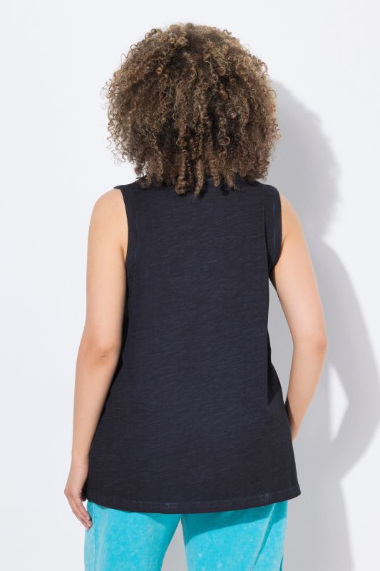 Textured Mandala Motif Tank