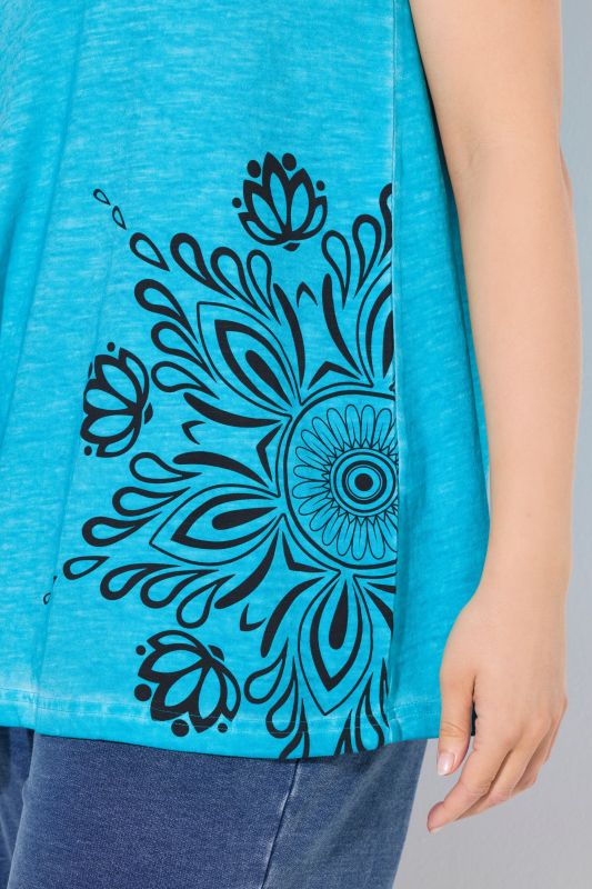 Textured Mandala Motif Tank