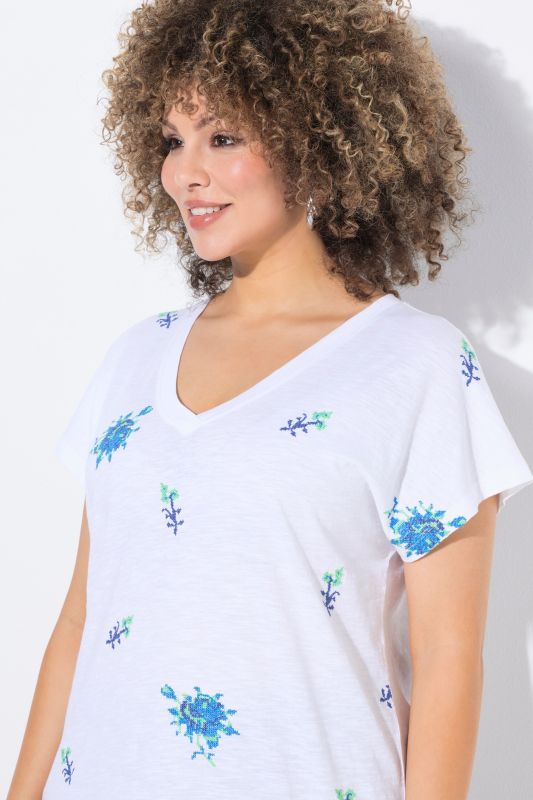 Cross Stitch Short Sleeve Tee