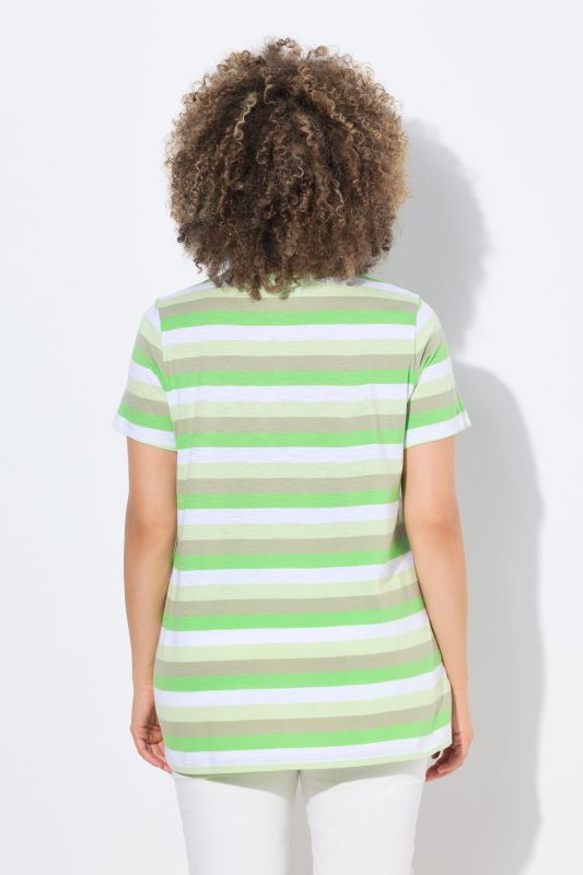Striped Sun Patch Short Sleeve Tee